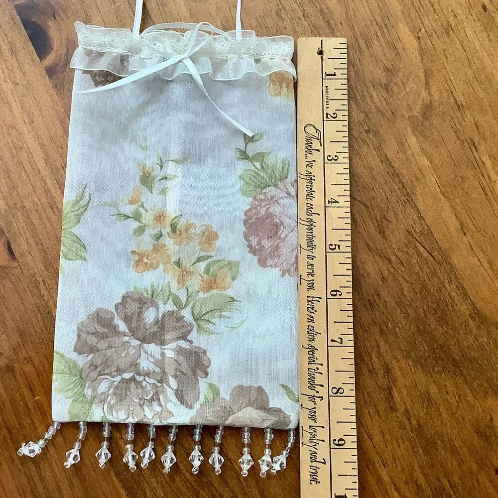 Sachet Bag Holder w/ Bead Trim